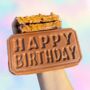 Stuffed Happy Birthday Chocolate Slab Choice Of Filling, thumbnail 1 of 3