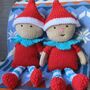 Christmas Elf And Baubles Knitting Pattern Set, thumbnail 1 of 3