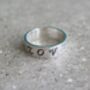 Personalised Sterling Silver Hammered Ring With Love, thumbnail 2 of 3