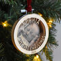 Personalised Baby's 1st Christmas Tree Decoration, thumbnail 2 of 5