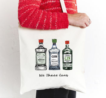 'We Three Gins' Christmas Tote Bag, 2 of 2