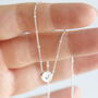 Personalised Sterling Silver Circle Bead Necklace, thumbnail 1 of 8