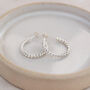 Sterling Silver Twisty Everyday Hoops, thumbnail 3 of 5