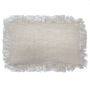 Boho Linen Cushion With Fringe 30x50cm, thumbnail 1 of 3