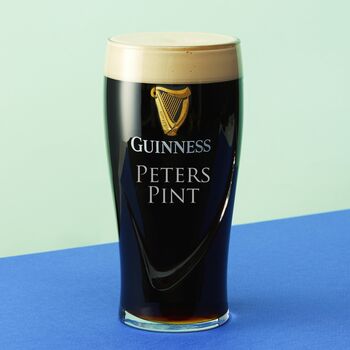 Personalised Message Guinness Pint Glass, 2 of 4
