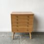 1950s French Mid Century Chest Of Drawers, thumbnail 5 of 12