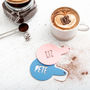 Comic Style Coffee Coco Stencil Duster Set Of Two, thumbnail 1 of 4