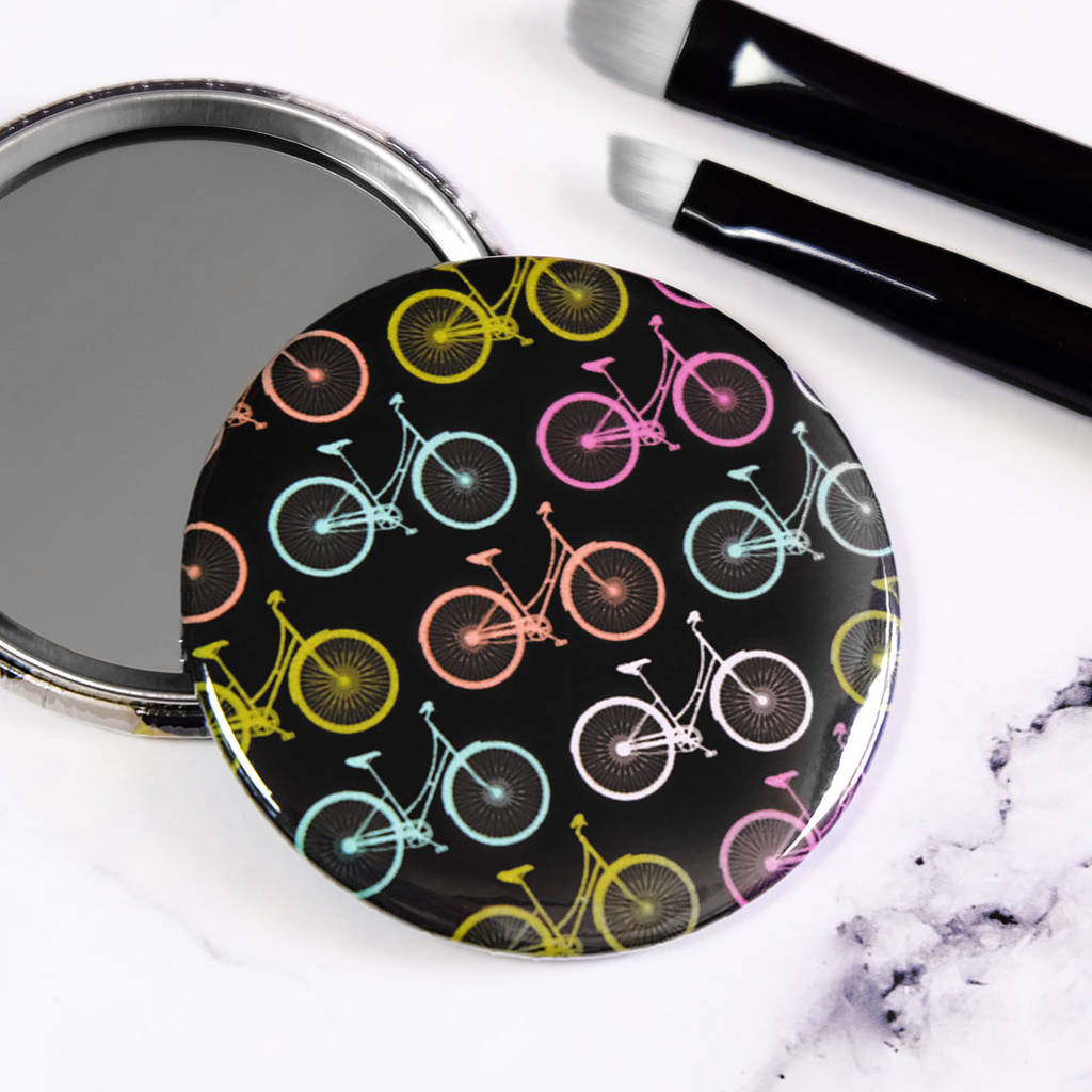 Vintage Bicycle Pocket Mirror, Badge Or By Paper Plane