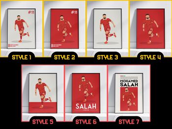 Mohamed Salah Liverpool Football Poster, 2 of 6