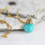Amazonite Teardrop Gemstone Necklace, thumbnail 2 of 9