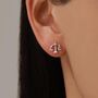 Sterling Silver Libra Scales Stud Earrings, thumbnail 1 of 12