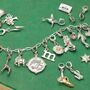 Children's Silver Letter Charm Necklace, thumbnail 7 of 8