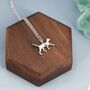 Cat Pendant Necklace In Sterling Silver, thumbnail 3 of 12