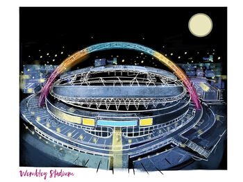 Wembley Stadium London Blank Card, 2 of 2