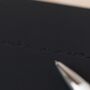 Black A5 Recycled Leather Lined Notebook, thumbnail 6 of 6