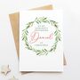 Wreath 'To My Boyfriend' Personalised Christmas Card, thumbnail 1 of 3