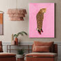 Custom Personalised Cheetah Wearing Heels Art Print, thumbnail 8 of 10