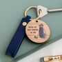 Personalised Golf Pun Cherry Wood Keyring, thumbnail 2 of 4