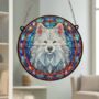 Samoyed Stained Glass Effect Suncatcher, thumbnail 6 of 6