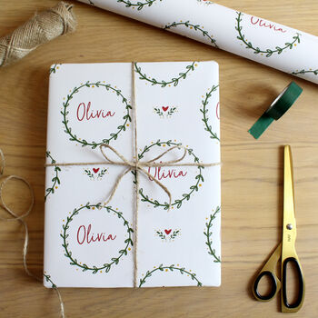 Personalised Botanical Name Wrapping Paper, 3 of 5