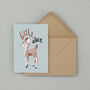 Little Deer Greetings Card, thumbnail 2 of 4