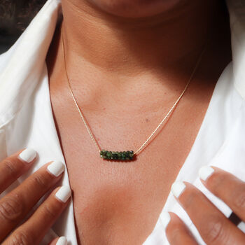 Green Tourmaline Beaded Necklace, 6 of 7