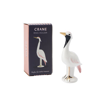 Crane Animal Hand Painted Ring Holder In Gift Box, 2 of 4