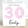 Personalised 30th Birthday Card For Her, thumbnail 1 of 2