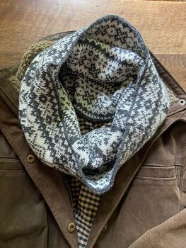 Alpaca Fair Isle Cowl / Snood / Gaiter, 7 of 11