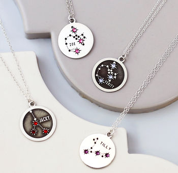 Zodiac Constellation Necklace In Sterling Silver, 7 of 9