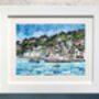 St Mawes Cornwall Upcycled Paper Collage Print, thumbnail 1 of 4