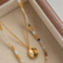 Golden Glow Layered 18ct Gold Plated Necklace Set, thumbnail 3 of 8