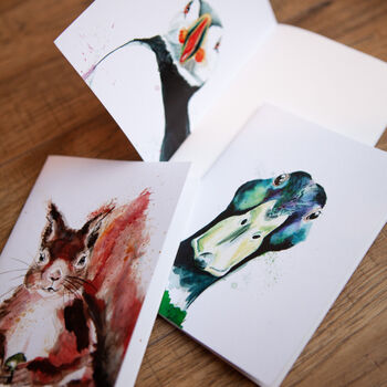 Inky Animal Stationery Lovers Letterbox Gift Set, 8 of 12