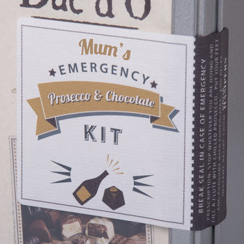 Mum's Emergency Prosecco And Chocolate Kit, 2 of 4