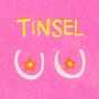 Tinsel Tits Risograph Christmas Card, thumbnail 2 of 2