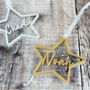 Personalised Glitter Star Christmas Decoration, thumbnail 3 of 4