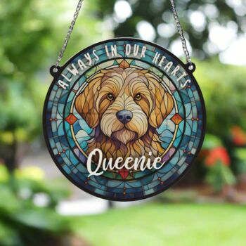 Goldendoodle Memorial Suncatcher, 3 of 6