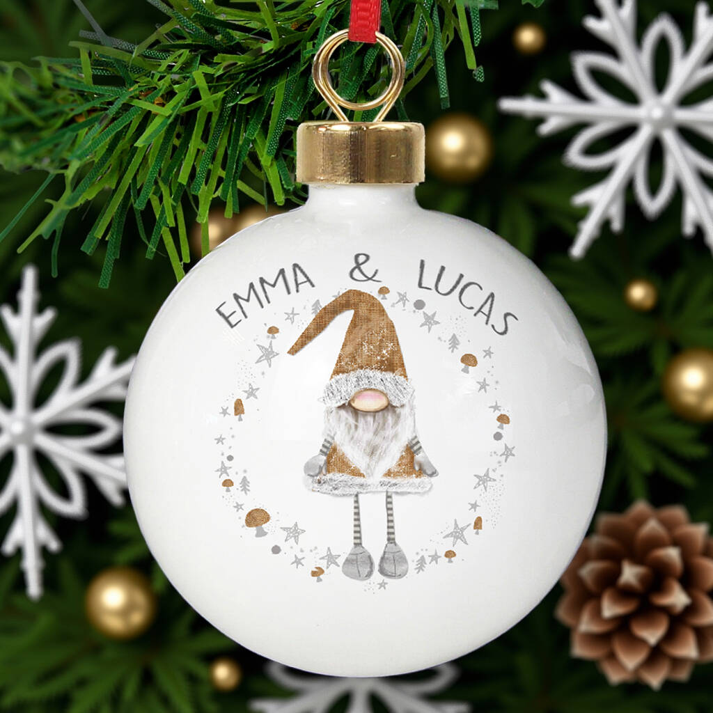 Personalised Christmas Gonk Bauble, 1 of 5
