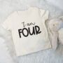 I Am One. Childs Birthday T Shirt, thumbnail 2 of 8