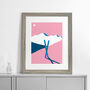 Personalised Ski Mountains Fine Art Poster Print, thumbnail 4 of 4