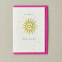 Happy Birthday Sunshine 'Iron On Patch' Greeting Card, thumbnail 1 of 2