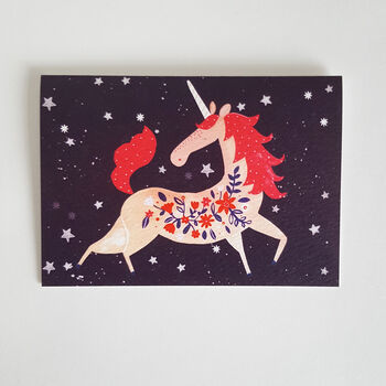 Unicorn Greetings Card, 4 of 6