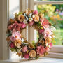 Personalised Blush Meadow Floral Door Wreath, thumbnail 5 of 6
