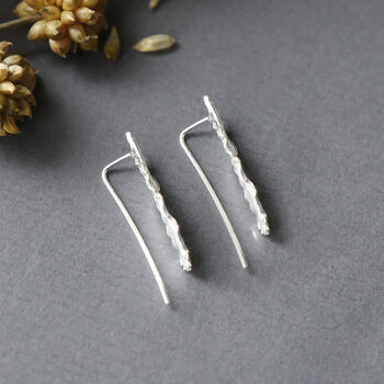 Sterling Silver Feather Ear Climbers, 5 of 6