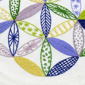 Starflower Sampler Hand Embroidery Kit, 3 of 11