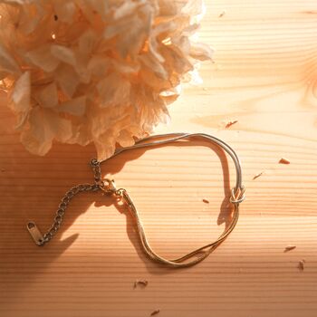Infinity Knot Bracelet Gold And Silver Gift, 9 of 12