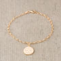 Gold Plated Rich Tea Biscuit Bracelet, thumbnail 2 of 7