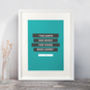 Contemporary Quote Personalised Print, thumbnail 10 of 11