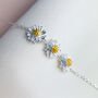 Sterling Silver Daisy Chain Anklet, thumbnail 4 of 6