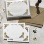 Folk Floral Watercolours Flat Note Card Gift Set, thumbnail 1 of 7